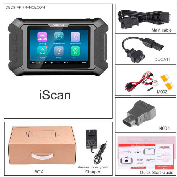 OBDSTAR iScan – outil de Diagnostic pour moto DUCATI, Support de programmation IMMO, Scanner de moteur